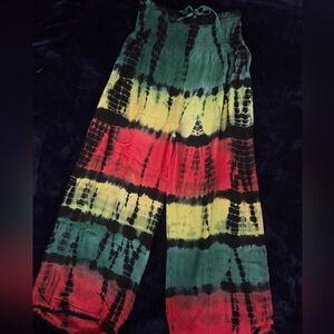 NWOT Jessica Taylor Tie-Dye Wide-Leg Pants, OS